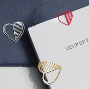 set de 3 marque-pages clips en métal